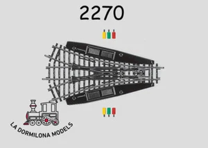 MÄRKLIN 2270 K-Gleis Symmetrical Three-Way Turnout (c67 - Imagen 1 de 1