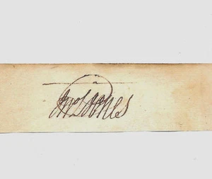 John Paul Jones Autograph Reprint On Genuine Original Period 1780s Paper - Picture 1 of 1