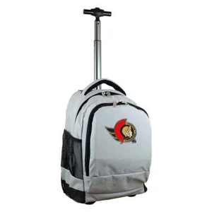 Ottawa Senators Premium Wheeled Backpack in Grey - Picture 1 of 5