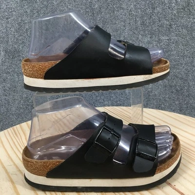 Papillio by Birkenstock Sandals Womens 36 Arizona Slides Black Buckle Casual - Image 1 of 4