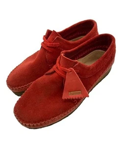 Supreme x Clarks Weaver Men’s Leather Shoes Red SI 61002551 - Picture 1 of 10