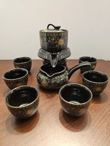Juego de ceremonia de té chino de 8 piezas de cerámica - Imagen 1 de 10
