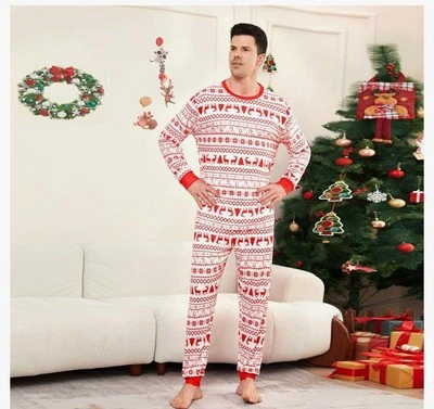 Juego de pijama de hadas blanco, rojo y negro WonderShop para hombre de 2 piezas - talla XX-grande Foto 1 de 3