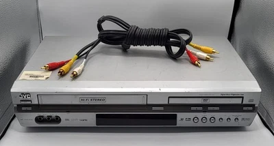 JVC HR-XVC33U VHS VCR DVD Combo Reproductor Grabador + Cables A/V Sin Control Remoto PROBADO Foto 1 de 4