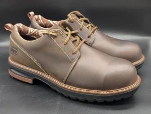 NWOT Timberland PRO 434 Hightower Oxford Composite Toe Boots Brown W 10 - Picture 1 of 9