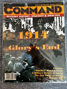 Command Magazine #29 1914 Glory's End Cover UNPUNCHED - Imagen 1 de 8