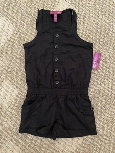 Girls Epic Threads Black One Piece Sleeveless Shortall Size Large (12 yrs) - Picture 1 of 3