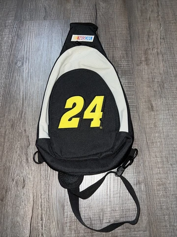 NASCAR JEFF GORDON #24 Black SHOULDER STRAP BACKPACK MADE BY FUL Pockets Cover