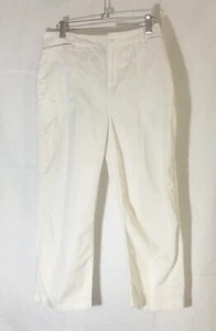 Coldwater Creek Natural Fit Cropped Pants Cotton Stretch Capri Sz 10 White  - Bild 1 von 8