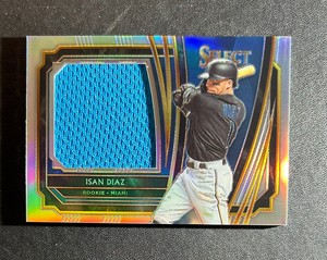 2020 Select Baseball Isan Diaz Miami Marlins Silver Prizm Jumbo Relic #d /250 RC