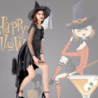 Costume robe fantaisie femme cosplay sorcière polka point Halloween
