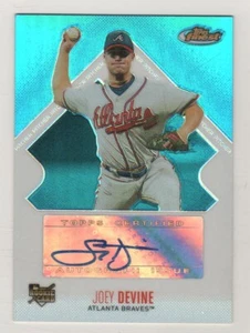 2006 Topps Finest Blue Refractor #143 Joey Devine Atlanta Braves Auto ###/299 - Picture 1 of 1