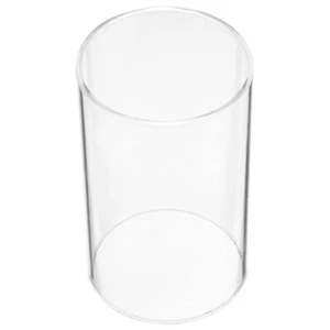 Candle Holder Sleeve Glass Candle Chimney Candle Holder Tube Shade Glass Open - Picture 1 of 12