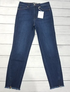 Kancan Skinny Frayed Hem Ankle Zipper Jeans Size 9/28 - Picture 1 of 6