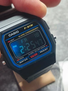 Unique Casio F-91W MOD hydromod, LEDmod, Black Screen Mod NEW NEU - Bild 1 von 6