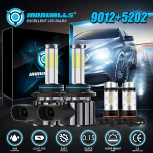 Faro LED 9012 combo 6 lados 9012 para GMC Sierra 1500 2014 2014 + kit de bombillas antiniebla 5202 - Imagen 1 de 12