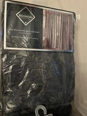 Cortinas Waterford 2x Blackout forradas de enebro, 54"x96" cada una, lengüeta trasera, bolsillo de varilla Foto 1 de 4