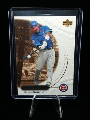 2001 Upper Deck Ovation Sammy Sosa #36 Embossed Sharp Edges Mint Beauty - Image 1 of 2