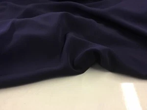 NEW Beautiful Purple Crepe De Chine Power Touch Fabric 45'' 115 cm - Picture 1 of 2