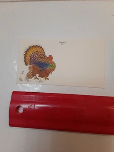 Alte Vintage Erntedank Cardstock Namenskarte Tischkarte Türkei Norcross n - Bild 1 von 7