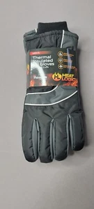 Guantes de esquí Heat Logic con aislamiento térmico 3M Thinsulate para hombre talla L/XL negros 0137 - Imagen 1 de 4