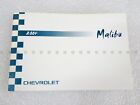 Chevrolet NEW Owner Manual Malibu 2004