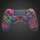 Rainbow Stars Themed Official PS4 Controller V2 Custom