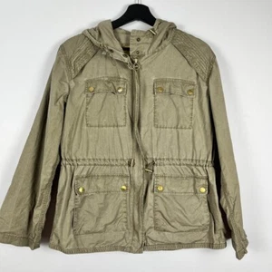 Michael Kors Women lightweight Jacket Green Cotton Size XS - Picture 1 of 10
