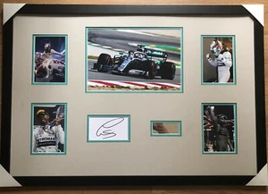 Lewis Hamilton **HANDSIGNIERT** 20x30 gerahmtes Display ~ AUTOGRAMM ~ Formel 1 - Bild 1 von 1