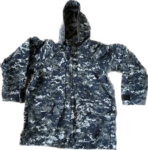 Parka corta mediana USN Estados Unidos azul marino digital Gore-tex NWU - Imagen 1 de 9