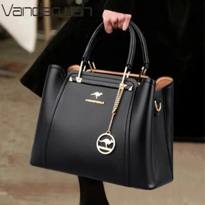 Soft Leather Luxury Handbags Women Bags Designer 3 Layers Shoulder Crossbody Bag - Picture 1 of 10