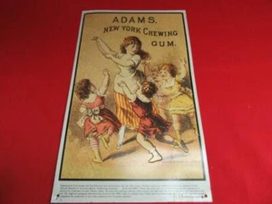 Adams New York Chewing Gum Embossed Tin Sign from Smithsonian Institute - Bild 1 von 6