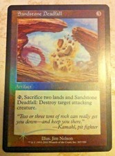 Foil Sandstone Deadfall - Odyssey - Magic: The Gathering