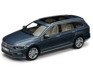 GENUINE VW PASSAT B8 VARIANT HARVARD BLUE METALLIC 1:43 SCALE DIECAST MODEL CAR - Picture 1 of 4