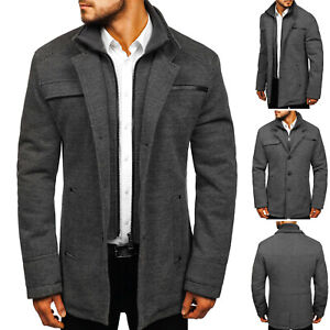 Mantel Übergangsjacke Sakko Coat Casual Jacke Winter Herren Mix BOLF Classic