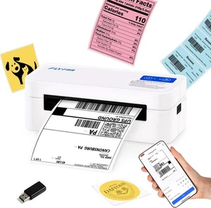 Bluetooth Thermal Label Printer 4x6 Wireless USPS eBay Amazon Mac Win Fedex UPS - Picture 1 of 7