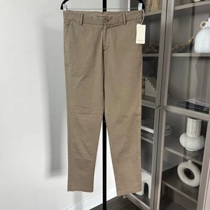 Sunspel Slim Fit Mid Rise Straight Leg Dark Stone Chino Hose 36 NEU Baumwolle  - Bild 1 von 7
