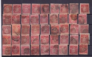 SPANIEN 1854 GROSSE KARTE MIT 6c x 45 GEBRAUCHT - Bild 1 von 1
