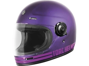 Motorrad Integralhelm Retro TORC T-1 purple Gr.M GFK-geprüft ece22.06 - Bild 1 von 3