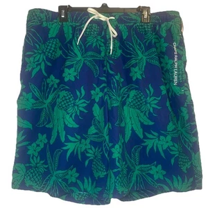 Chaps Ralph Lauren Mens Blue Green Pineapple SWIM TRUNK BOARDSHORT Sz XXL NEW - Picture 1 of 8