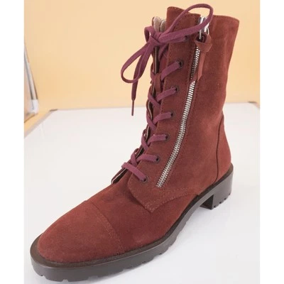 Stuart Weitzman Ande Zip Suede Ankle booties size 6.5 $498 - Image 1 of 4