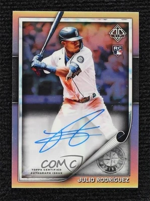 2022 Topps Transcendent Collection VIP Party /25 Julio Rodriguez Rookie Auto RC - Image 1 of 2