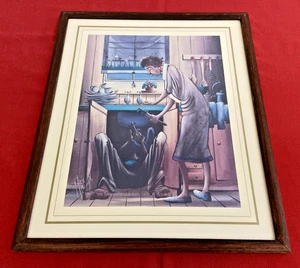 Vintage Max Mannix Print Bush Plumber Pattern Outback Australia Country Art Gift - Picture 1 of 20