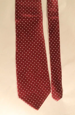 Corbata de seda Van Heusen lunares rojos Foto 1 de 3
