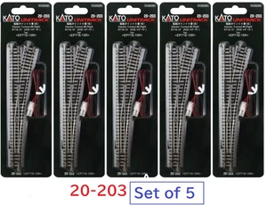 Kato 20-203 N Scale Unitrack Electric Turnout #6 Right Hand Set of 5 Japan - Picture 1 of 10