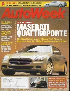 Autoweek Magazine March 29, 2004- Maserati Quattroporte - Imagen 1 de 2