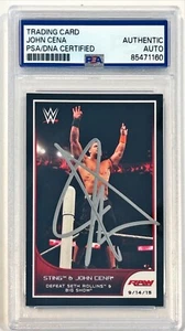 2016 Topps Monday Night Raw WWE WWF John Cena Signed Auto Card #85 PSA DNA - Picture 1 of 1