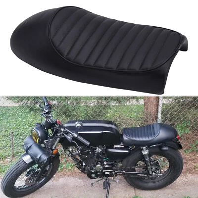 Motorcycle Cafe Racer Saddle Seat For Honda CB100 CB125 CB175 CB200 CB400 CB450 - Image 1 of 4