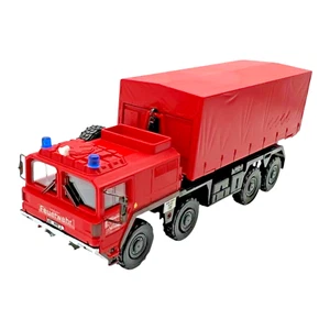 Roco Minitanks MAN Multi 10t 8x8 LKW Feuerwehr Stadt Salzgitter Abrollcontainer - Bild 1 von 7