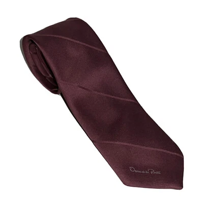 Corbata Oscar De La Renta Vintage Rosa Rosa Diseño Sólido Hecha en EE. UU. Foto 1 de 4